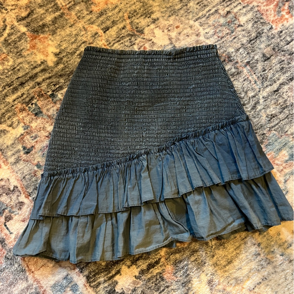 Zara Asymmetrical Ruffled Mini Skirt - Picture 4 of 8